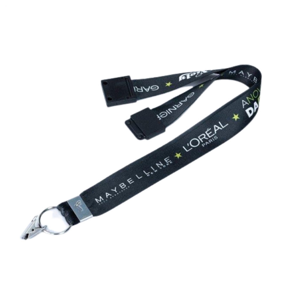 Cordão Para Crachá Com Trava de Segurança-168cordaoparacracha