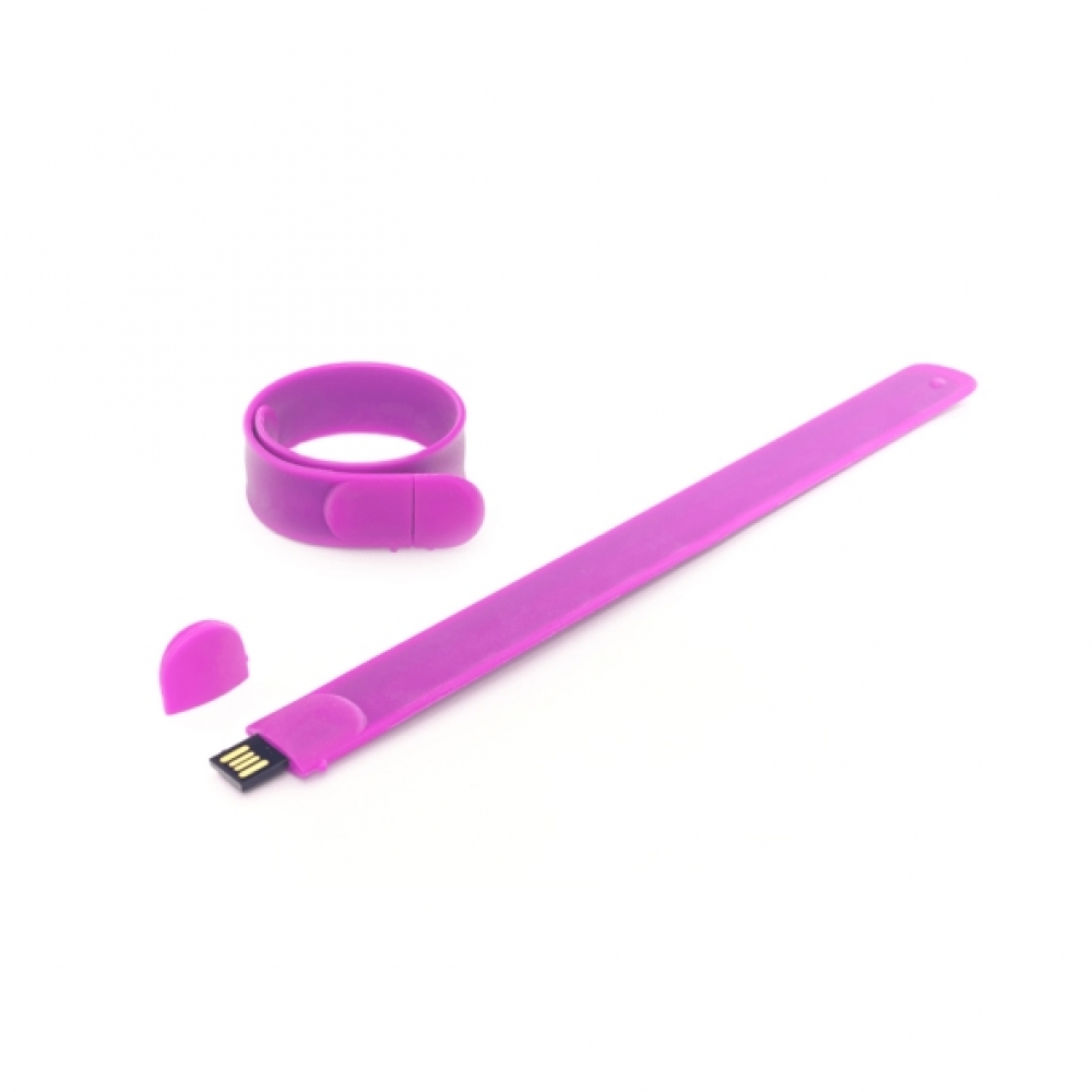 Pulseira bate-enrola com Pen Drive-090pulseirapendrive