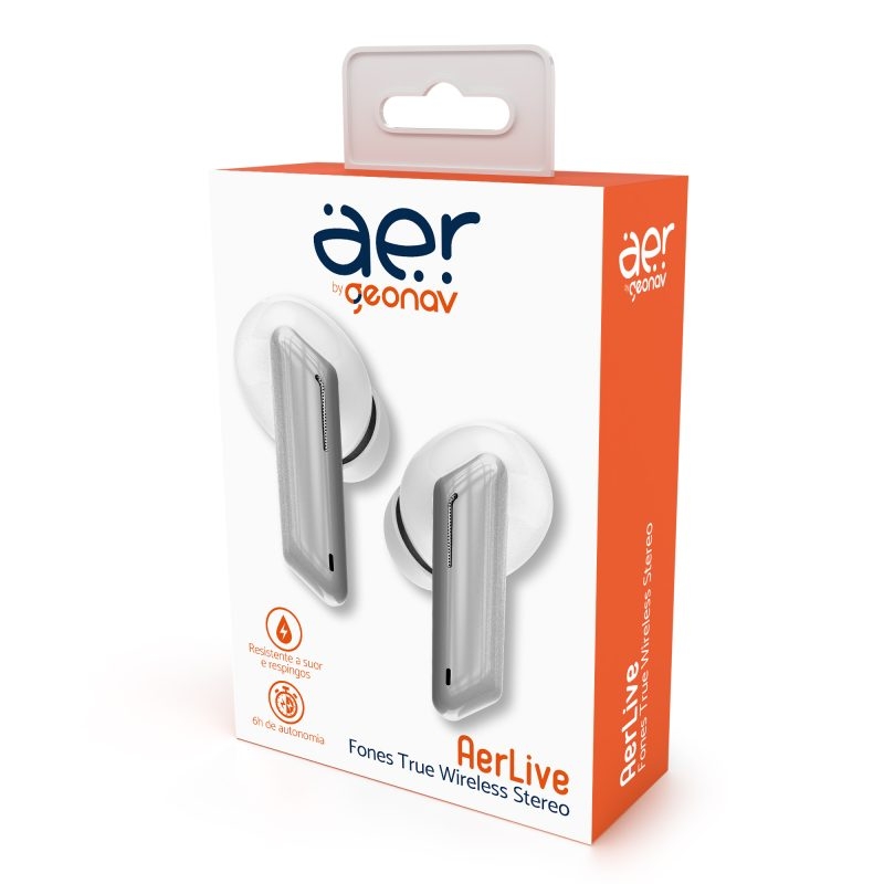 AerLive – Fones sem fio TWS Branco