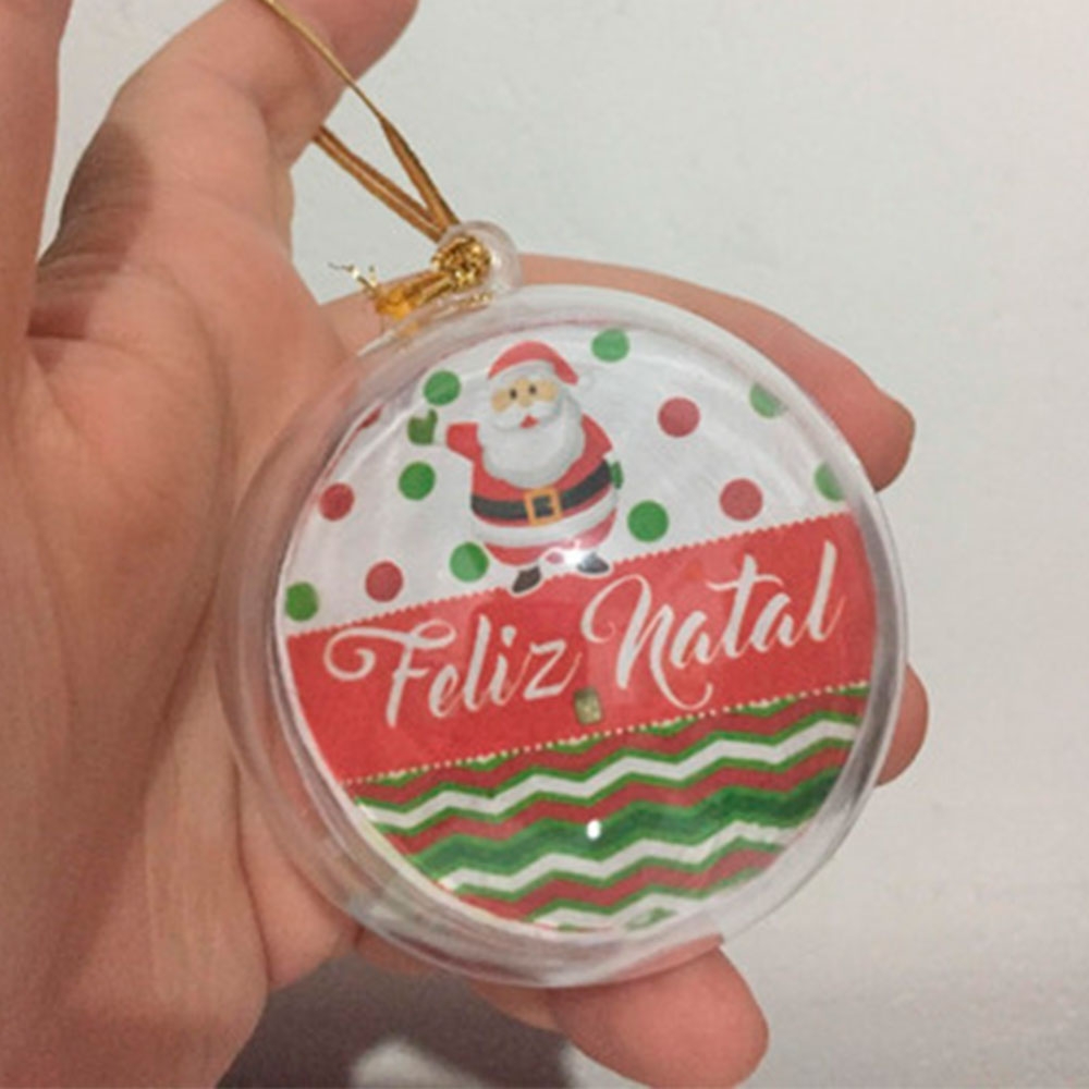 Bolinha de natal acrílica