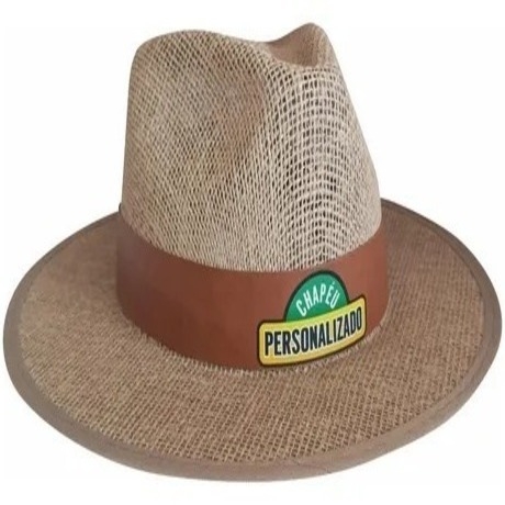 Chapéu de Juta com Fita Personalizada