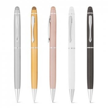 JULIE. Esferográfica em alumínio com escrita em azul