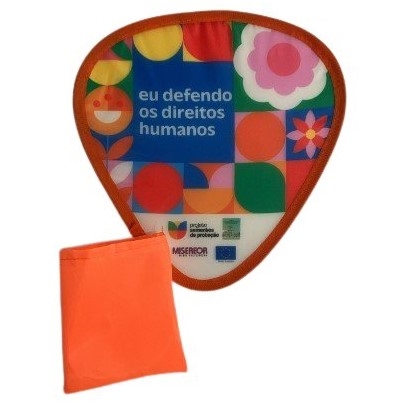 Leque dobrável em nylon