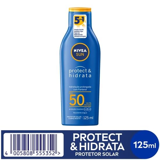 Protetor solar loção nivea 125ml fps50