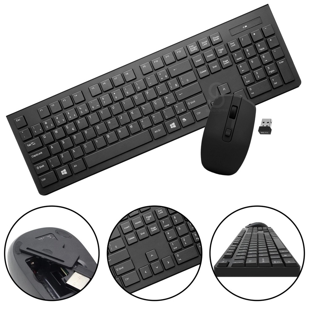 Teclado e Mouse Altomex A-601 Sem Fio